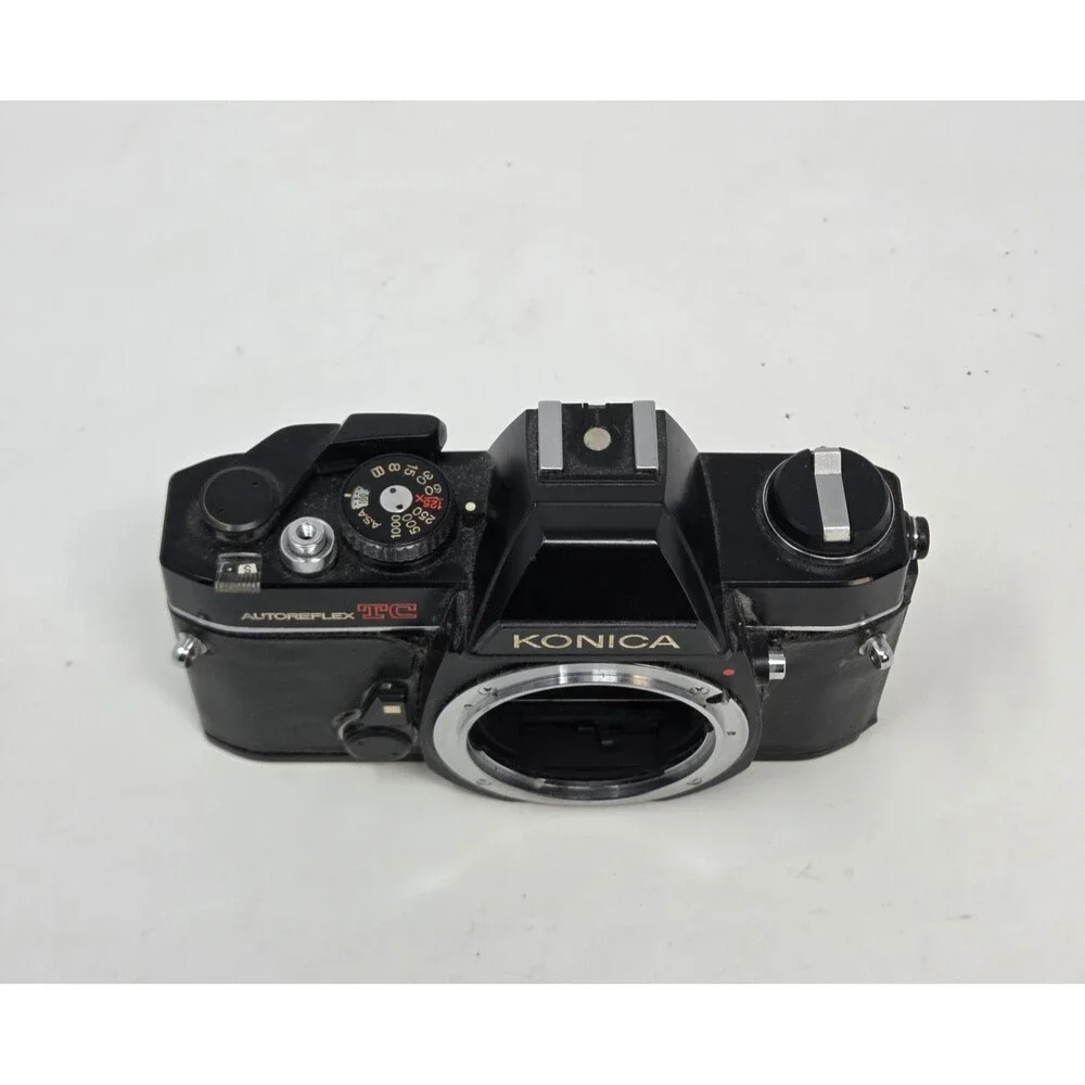 Konica Autoreflex TC 35mm SLR Film Camera Body Only Black Working Vintage